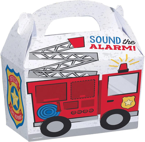 First Responders Treat Boxes, 7.5" x 5.5" x 4.25" (Pack of 8), Multicolor Durable Paper Gift Boxes