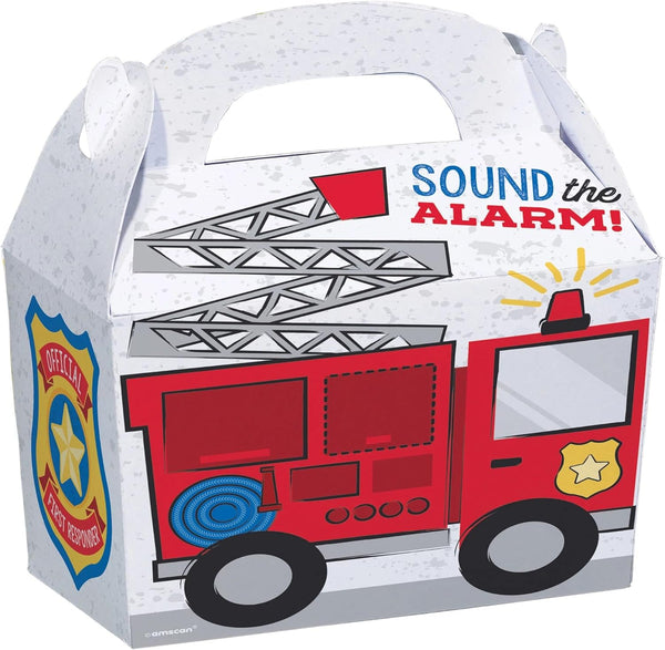 First Responders Treat Boxes, 7.5" x 5.5" x 4.25" (Pack of 8), Multicolor Durable Paper Gift Boxes