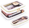 Transparent Waterproof Cosmetic Organizer, Clear Makeup Bag with Brush Bag, Travel Toiletry Bag with Zipper for Women