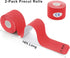 MUEUSS Kinesiology Tape Precut Strips, Waterproof Elastic Cotton Athletic Tape for Muscle Pain Relief (6 rolls