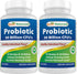 Best Naturals Probiotic, 10 Strains & 30 Billion CFU, 60 Veggie Capsules (Pack of 2)