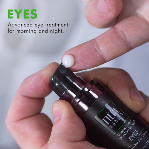 Tiege Hanley Men's Under Eye Cream for Dark Circles, EYES - Eye Cream for Puffiness & Bags Under Eyes, Firming