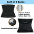 Back Brace for Women and Men, Support Belt for Lifting, Pain Relief for Lower Back, Scoliosis, Sciatica (Black XXXL)