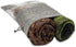 12-Pack X-Large Gray Linen Burlap & Organza Gift Bags w. Drawstrings (7.5x11.5 in) - Party Favors by The Display Guys