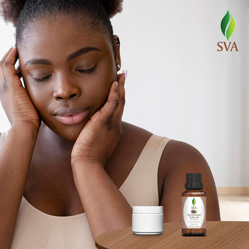 SVA Coffee Essential Oil – 1/3 Fl Oz – 100% Natural Coffee Oil for Diffuser, Hair Care, Face, Skin Care, Aromatherapy,