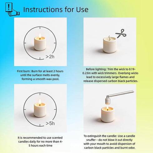 SAYUANVA Cube Bubble Candle, Soy Wax Scented Candles with Plant Essential Oils, Decorative Geometric Candles for Home