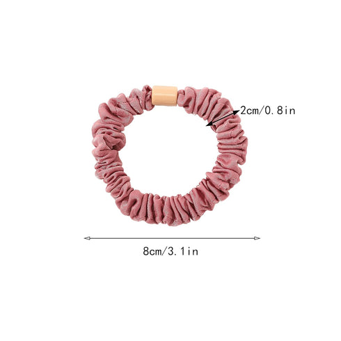 Silk Hair Ties Satin Scrunchies, Small Mini Scrunchy for Women, No Slip Hair Elastics, Ponytail Holder for Curly Hair