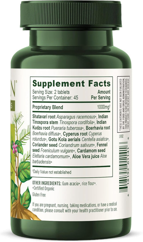 Banyan Botanicals Women’s Support, Organic Herbal Tablets, 90 Tablets, Non-GMO, Vegan