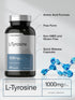Horbaach L-Tyrosine Supplement | 1000mg | 250 Capsules | Non-GMO and Gluten Free Formula