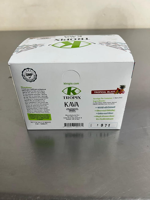 Kava Shot Tropical Blast - Kava Root Extract Supplement - Alcohol Replacement Drinks - 1 Pack