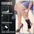 Upgraded Plantar Fasciitis Night Splint - Effective Brace for Foot Drop and Achilles Tendonitis for Women & Men (Black)