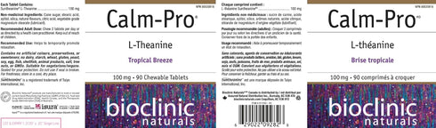 Bioclinic Calm Pro Chewable Tablets, 90 Count