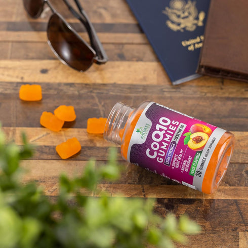 CoQ10 100mg Gummies - Coenzyme Q10 Supplement, Antioxidant for Heart Health Support & Energy Production, 30 Count High