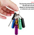 12 Pieces Portable Pill Case, First Aid Mini Container, Waterproof Aluminum Keychain Pill Case for Medications,