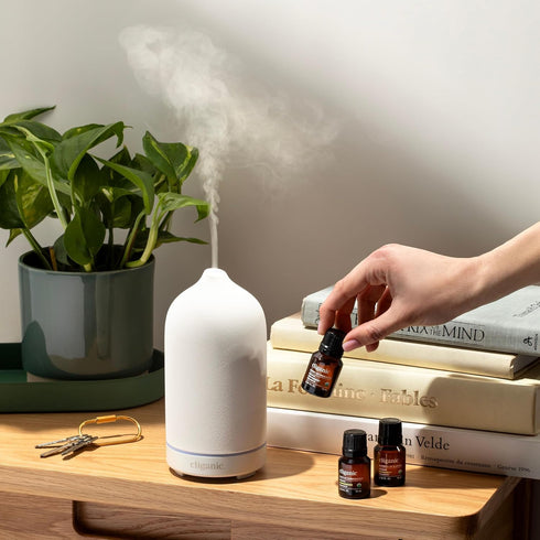 Cliganic Organic Essential Oils Set - Top 5 Classics, 100% Pure Natural Aromatherapy Oils