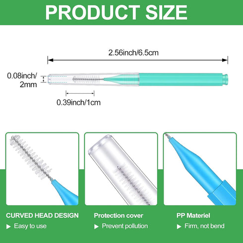 150 Pieces Interdental Brush Teeth Floss, Soft Dental Picks for Oral Hygiene, Tooth Cleaning Tool in Vivid Colors