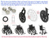 Wheelchair Caster Bearings,Wheelchair Front Wheel Bearings,Transport Chairs Rear Wheel Bearing,ID11.1*OD23*T10mm,Compatible with 11MM(7/16") Wheel axles,8" Wheel Replacement Parts.STDS1011,(4pcs)