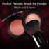 Retractable Kabuki Makeup Brush, Daubigny Travel Foundation Brush for Powder, Blush, and Bronzer
