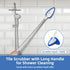 Qaestfy Shower Bathtub Tub and Tile Scrubber Brush with 51'' Adjustable Long Handle for Cleaning