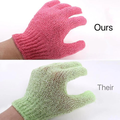 12 Pcs Deep Scrubbing Exfoliating Bath Gloves, Dead Skin Shower Gloves for Men and Women Spa Massage