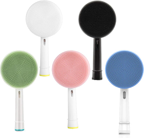 Facial Cleansing Brush, Waterproof for Oral B Electric Toothbrush, Gentle Exfoliation, Fits Oral B