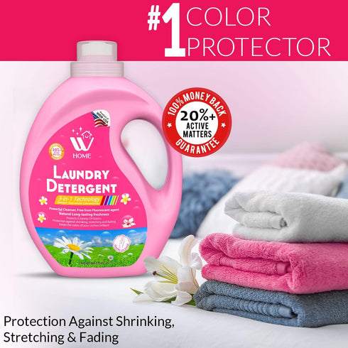 Laundry Detergent, High Efficiency, Ultra Concentrate, Long Lasting Fragrance, Free from Dyes, 67.6 fl Oz