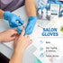Hand-E Touch Blue Nitrile Disposable Gloves - Large 100 Count, Latex Free Medical Exam Gloves