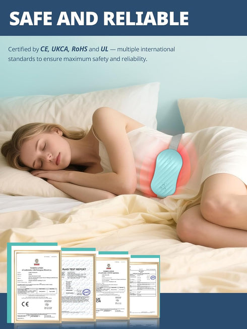 Slimpal Heating Pad for Period Cramps, Portable Heating Pad for Menstrual Relief, Electric Cordless Heating Belt