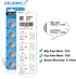 CR1620 5 Pack for Key Fob Tracker - 70mAh 3V Lithium Battery - 5-Year Warranty