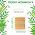 Zhehao 30, 000 Pcs Bamboo Wood Toothpicks Bulk, Round Wooden Tooth Picks, Double Side Point, Independence Pack for Each 100 Pcs, for Teeth Clean, Kitchen Appetizers, Travel Portable Disposable