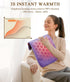 InVarme 2X 158 2H Extra Hot Heating Pad for Cramps: Luxury Plush and Graphene Electric Heating Pad for Back Period