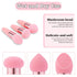 3Pcs Makeup Sponge Facial Foundation Sponge Professional Makeup Blending Sponge with Handle Beauty Sponge Blender Dry & Wet Use Makeup Sponges for Foundation