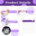 Sliverdew 24 Packets Set Pcs Travel Pill Pill Pouch Bags Reusable Zippered Medicine Bag Self Sealing Clear Plastic