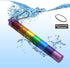 Portable Pill Case Keychain Waterproof 7 Days Pill Holder Travel Container for Outdoor Camping (Rainbow)