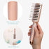 Navaris Vented Hairbrush - Rose Gold Gel Handle, Wide Set Bristles for Wet, Dry, Curly, Thick Hair