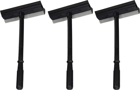 Black Duck Brand Set of 3 Window and Windshield Cleaning Sponge and Rubber Squeegees
