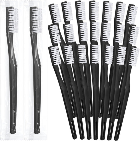CHENGU 200 Pack Individually Wrapped Disposable Toothbrush, Bulk Single Use Soft Bristle Adult Toothbrush for Hotels