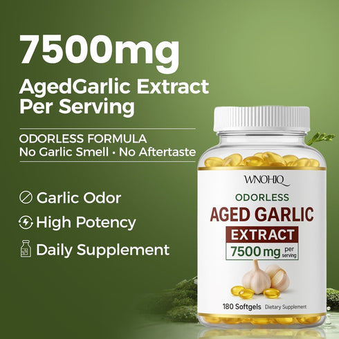 RTQSU 7500mg (1) Aged Garlic Extract - Odorless