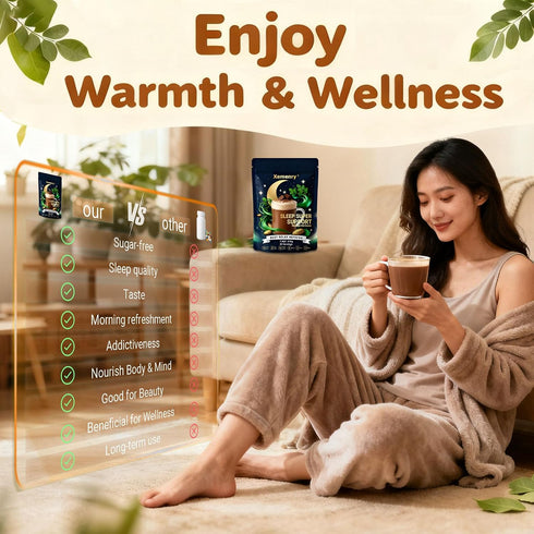 Immune 7.4 oz., 30 Moringa Hot Cocoa Sleep Aid, Pure Moringa Powder Mix with Cocoa Powder - Supports Energy, Support