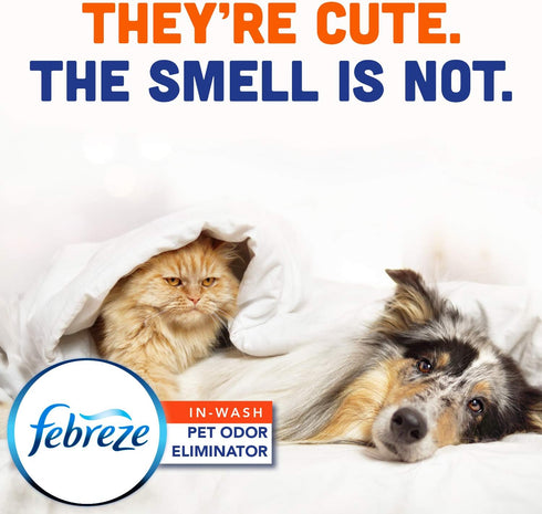 Febreze Laundry Detergent Additive for Pet Supplies, Maximum Strength, Fresh Scent, 98 fl oz