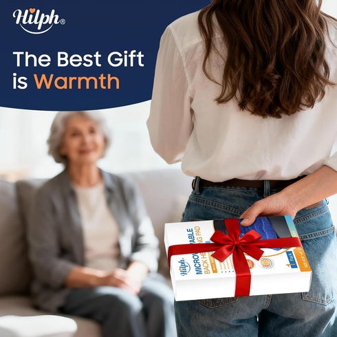 Pack Hilph Heating Pad for Back Microwavable, Extra Large Microwave Heated with Moist Heat for Lower Back Pain Relief