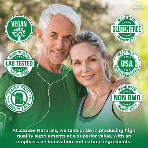 Zazzee USDA Organic Bilberry 20:1 Extract 6000 mg Strength, 120 Vegan Capsules, 4 Month Supply
