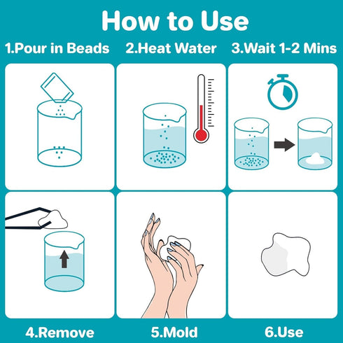 Sukh 10.9oz Repair Thermoplastic Beads, Moldable Plastic Pellets for Missing Tooth, DIY, Cosplay, Halloween Vampire