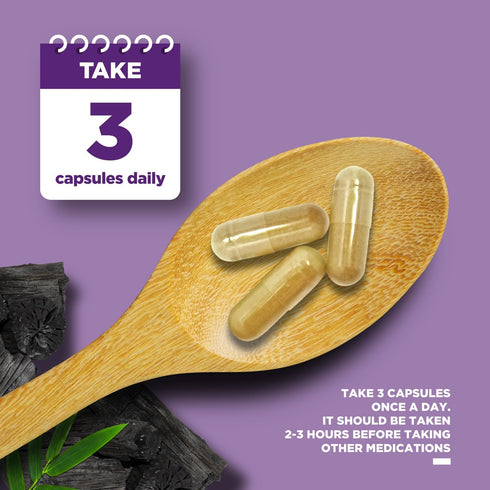Extra Strength Activated Charcoal Pills, 1200mg Per Serving, Coconut Charcoal Supplement for Digestive Health & Upset