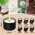 Sariiraw 6 Pack Set, 2.35 oz 6 Low Temperature Massage Candle & Lotion Candle Soy Wax with Jojoba & Shea Butter, Melts
