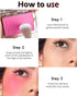 Powder Blush Palette, Matte Makeup Blush for Cheeks, Lightweight High Impact Buildable Color, Long-lasting Cherry