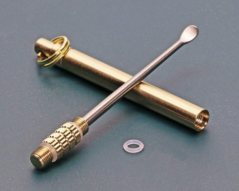 ONLYKXY Folding Type Ear Wax Removal Tool, Titanium Alloy Ear-Pick Cleaner with Key Ring