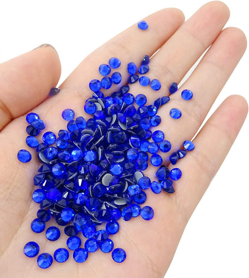 Honbay 1440 Pieces SS20 5mm Hotfix Rhinestones, Sparkly Flatback Round Crystal Gems (Royal Blue)