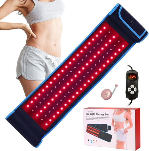 Red Light Therapy Infrared Wrap Belt - Body Pain Relief, Wearable Large Pad for Waist, Back, Stomach Muscle Repair