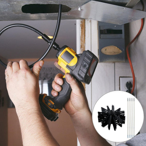 Electric Cleaning Brush Dryer Vent Cleaner Kit with 4 Tubes for Indoor Home Cleaning